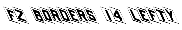 FZ BORDERS 14 LEFTY Font Image
