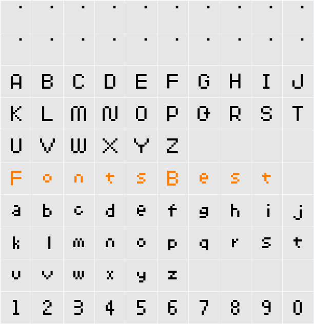 SP Abit 04 Character Map