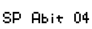 SP Abit 04 Font Image