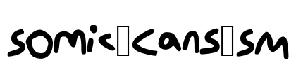 Somic_Cans_SM Font Image