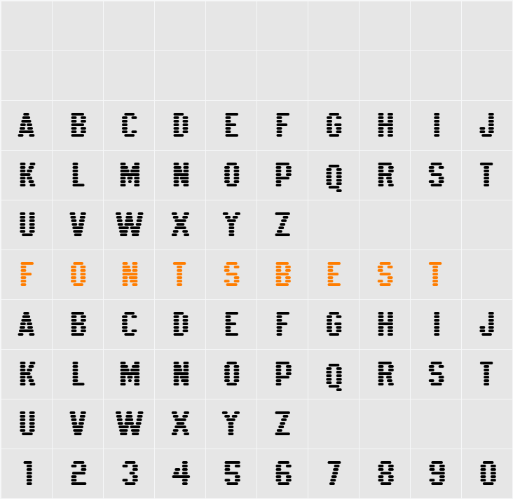 K22 Xanthus Character Map