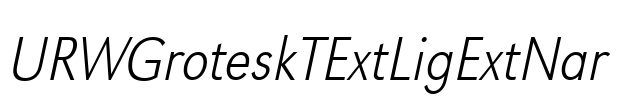 URWGroteskTExtLigExtNar
