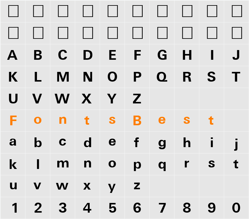 Universal Character Map