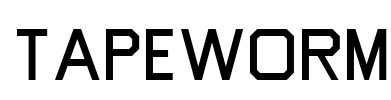 Tapeworm Font Image