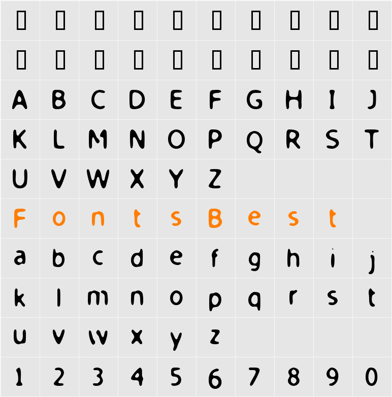 Sir Smoothy Character Map