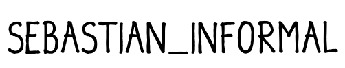 SEBASTIAN_INFORMAL Font Image