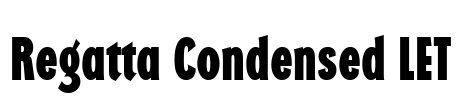 Regatta Condensed LET Font Image