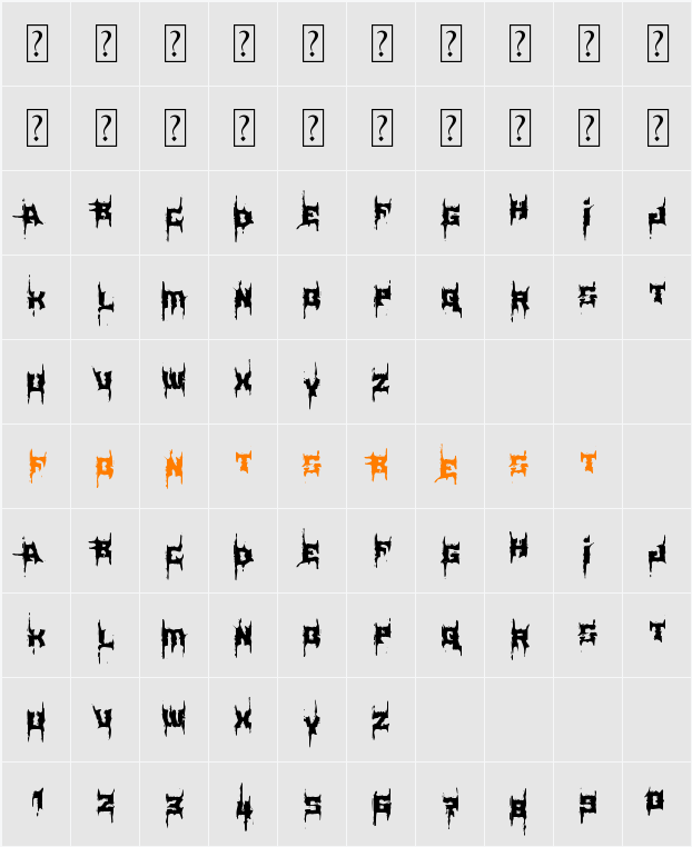 MB-Element Character Map