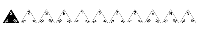 Tetrahedron Font Image