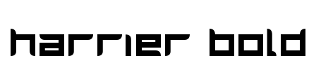 Harrier Bold Font Image