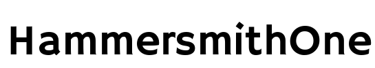 HammersmithOne Font Image