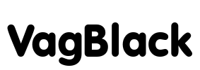 VagBlack Font Image