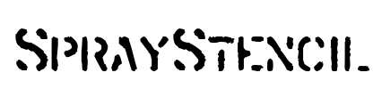 SprayStencil Font Image