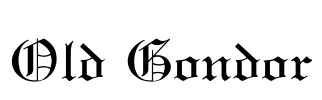 Old Gondor Font Image