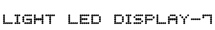 Light LED Display-7 Font Image