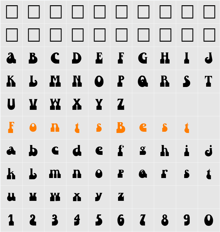 IVANNA Character Map