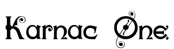 Karnac One Font Image