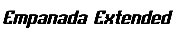 Empanada Extended Font Image