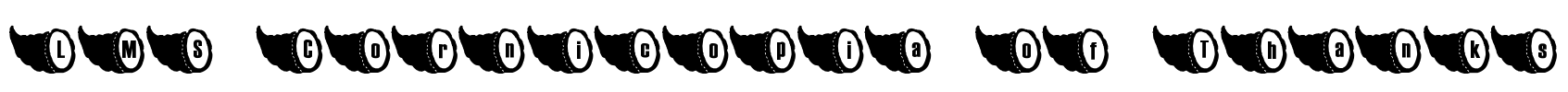 LMS Cornicopia of Thanks Font Image