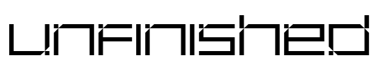 Unfinished Font Image