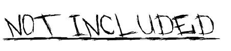 not included. Font Image