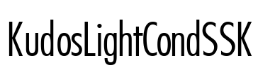 KudosLightCondSSK Font Image