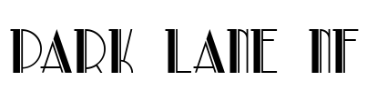 Park Lane NF Font Image