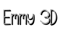 Emmy 3D Font Image