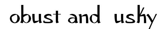 Robust and Husky Font Image
