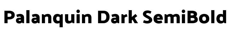 Palanquin Dark SemiBold Font Image