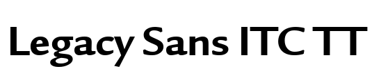 Legacy Sans ITC TT Font Image