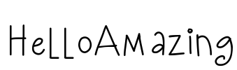 HelloAmazing Font Image
