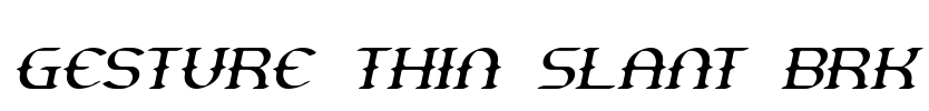 Gesture Thin Slant BRK