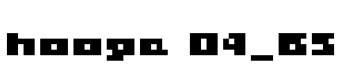 hooge 04_65 Font Image