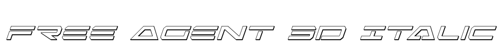Free Agent 3D Italic