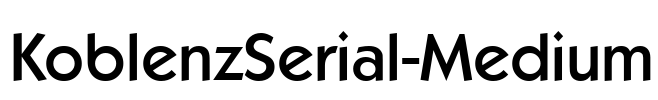 KoblenzSerial-Medium Font Image