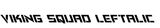 Viking Squad Leftalic Font Image