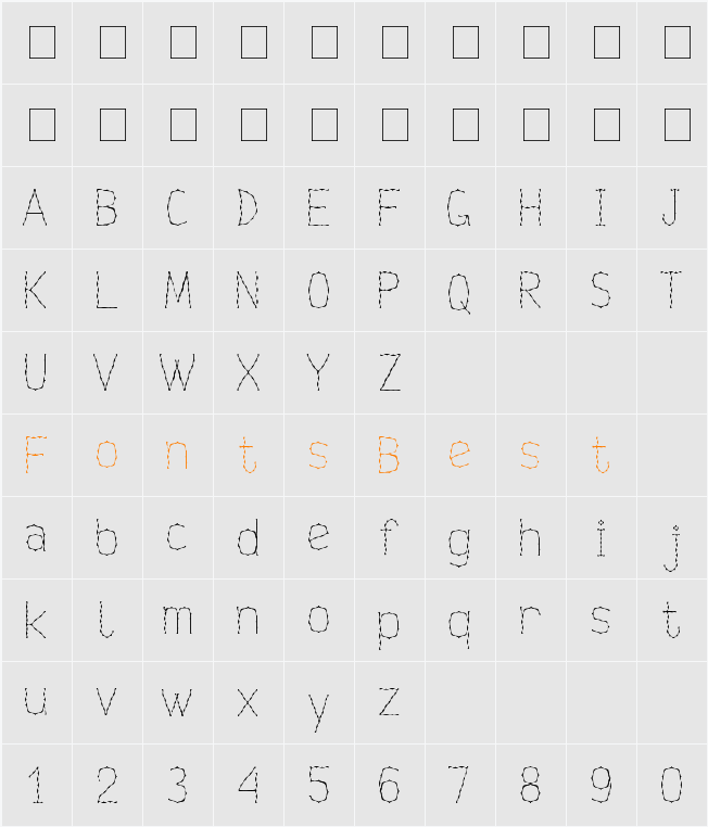 Nexarumpelstil Character Map