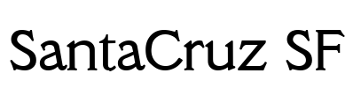 SantaCruz SF Font Image