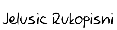 Jelusic Rukopisni Font Image