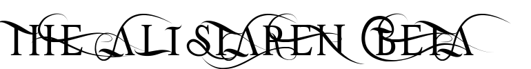 THE ALISTAREN BETA Font Image