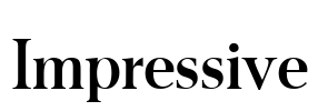 Impressive Font Image