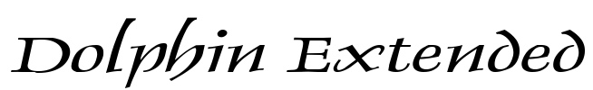 Dolphin Extended Font Image