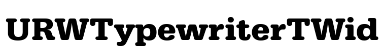 URWTypewriterTWid Font Image