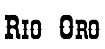 Rio Oro Font Image