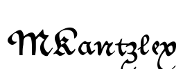 MKantzley Font Image