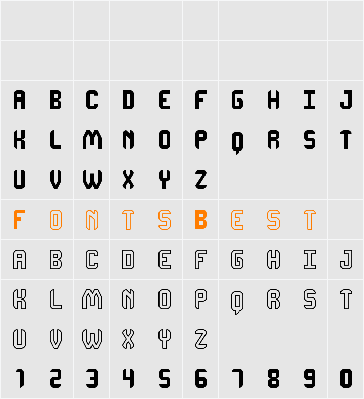DhonJako St Character Map