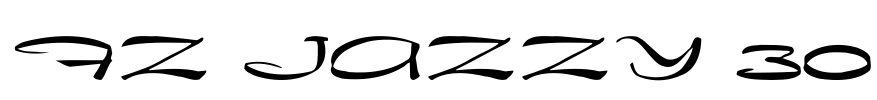 FZ JAZZY 30 Font Image