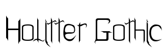 Holitter Gothic Font Image