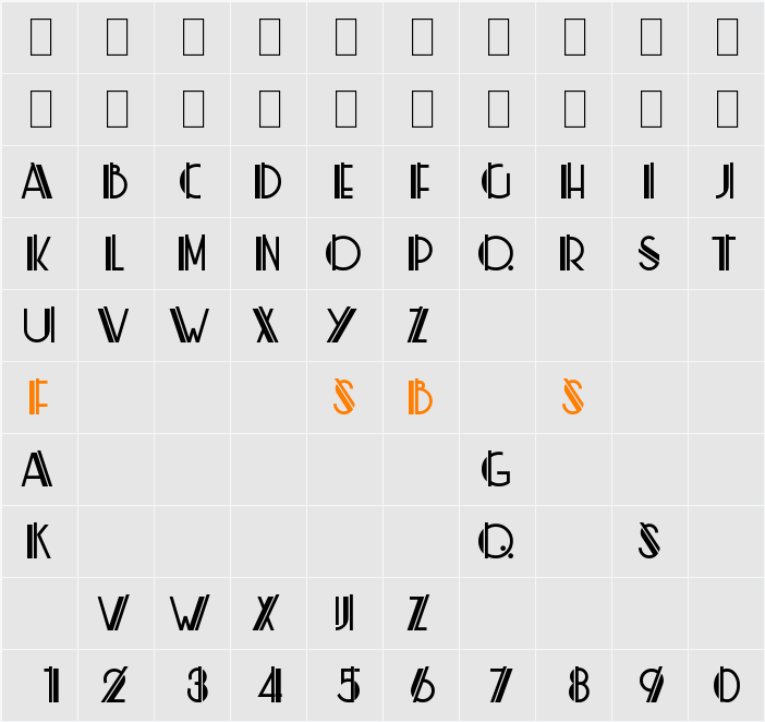 ML ZigZag KK Character Map